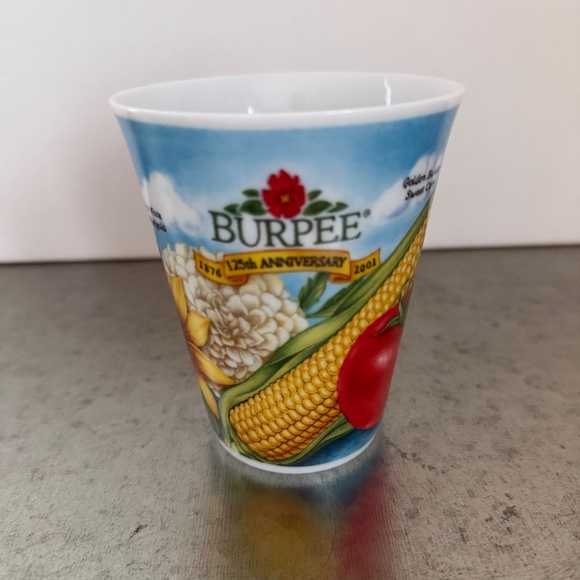 Burpee Seeds Mug 125th Anniversary 2001 Perfect for Gardener Gift NEW Set of 2 - Picture 2 of 5